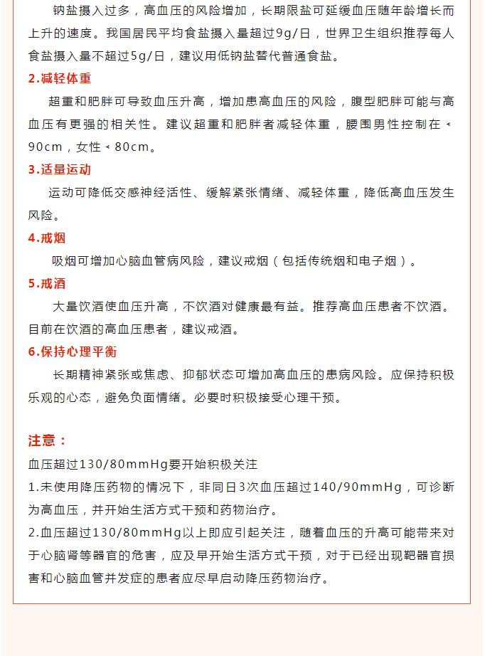 全国高血压日 | 健康生活 理想血压