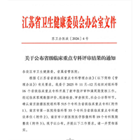 捷报！我院省级临床重点专科建设实现历史性突破