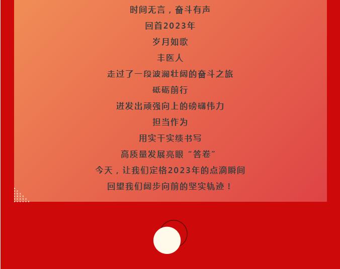 【“绩”忆犹新】重温丰人医2023年度记忆